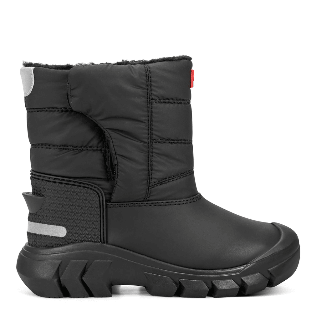 Hunter Intrepid Snowboots Met Dikke Profielzool Voor Grote Kinderen, Zwart