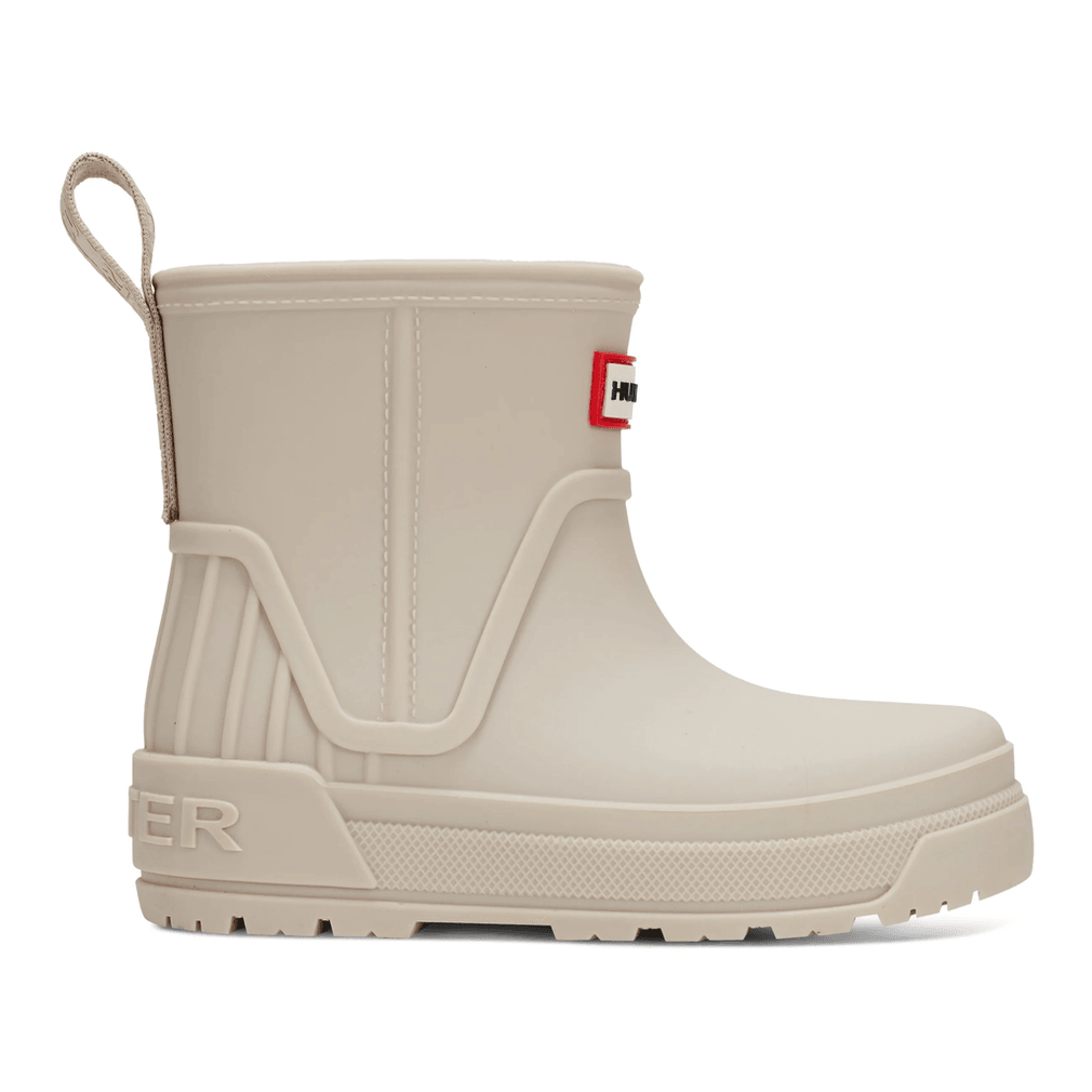 Hunter Grace Waterdichte Regenlaarzen Voor Grote Kinderen, Licht Naturel