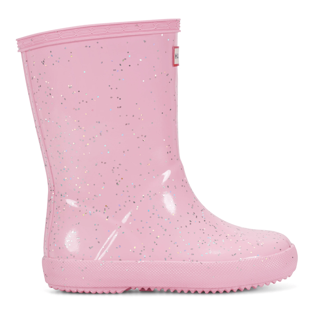 Hunter Kinder Eerste Gigantische Glitter Regenlaarzen Roze Glitter