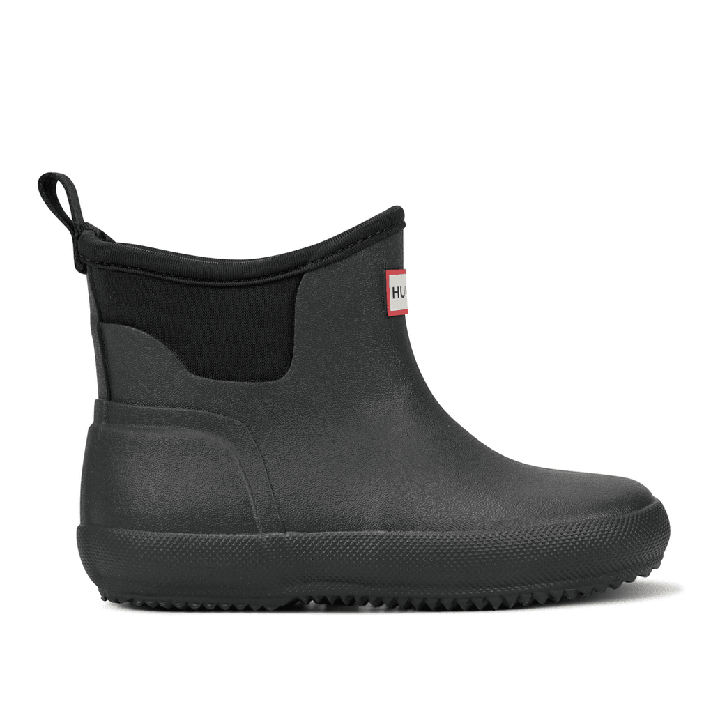 Hunter Little Kids Finley Pull On Waterproof Rain Boots Black