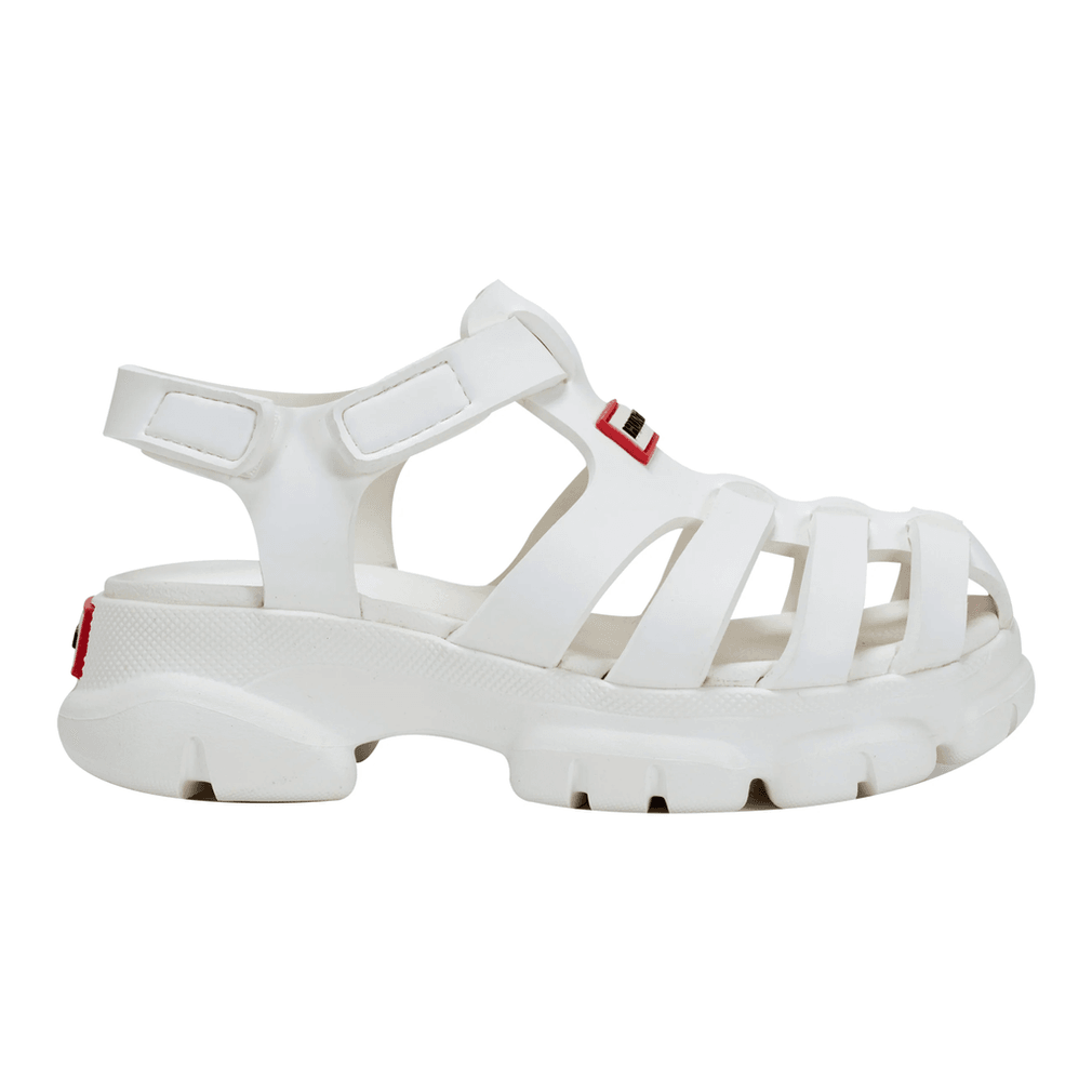 Hunter Little Kids Belize Casual Closed Toe Strappy Sandals White