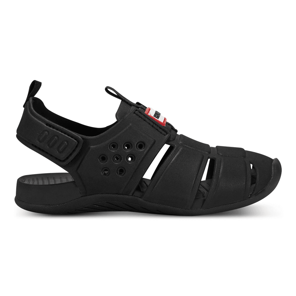 Hunter Little Kids Edosa Slingback Casual Flat Sandals Black