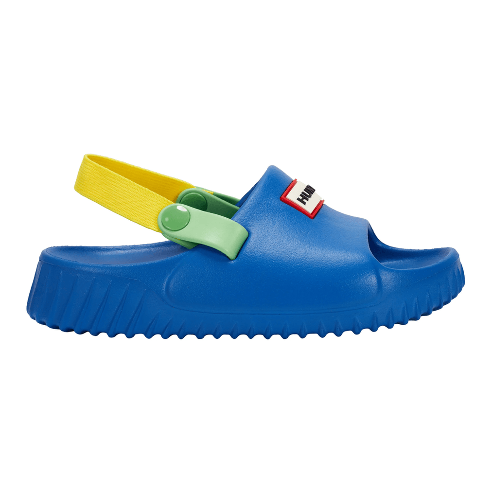 Hunter Sandaaltjes Voor Kleine Kinderen, Model Slingback, Casual, Plat, In De Kleur Medium Blue