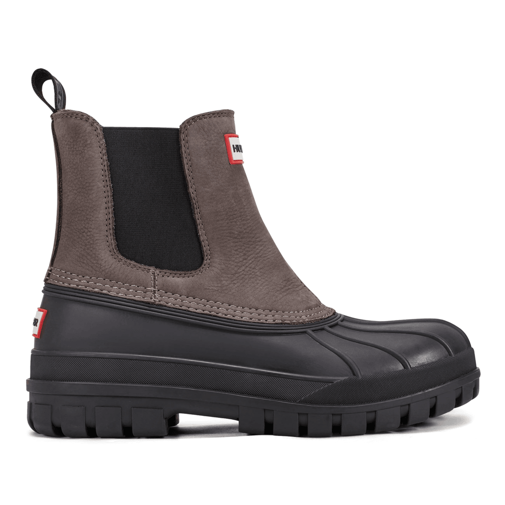 Hunter Men's Suffolk Insulated Waterproof Duck Boots Grey/Black