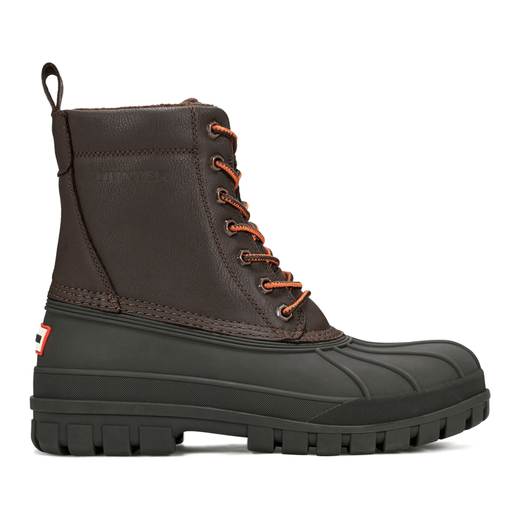 Hunter Men's Southall Insulated Waterproof Duck Boots Dark Brown