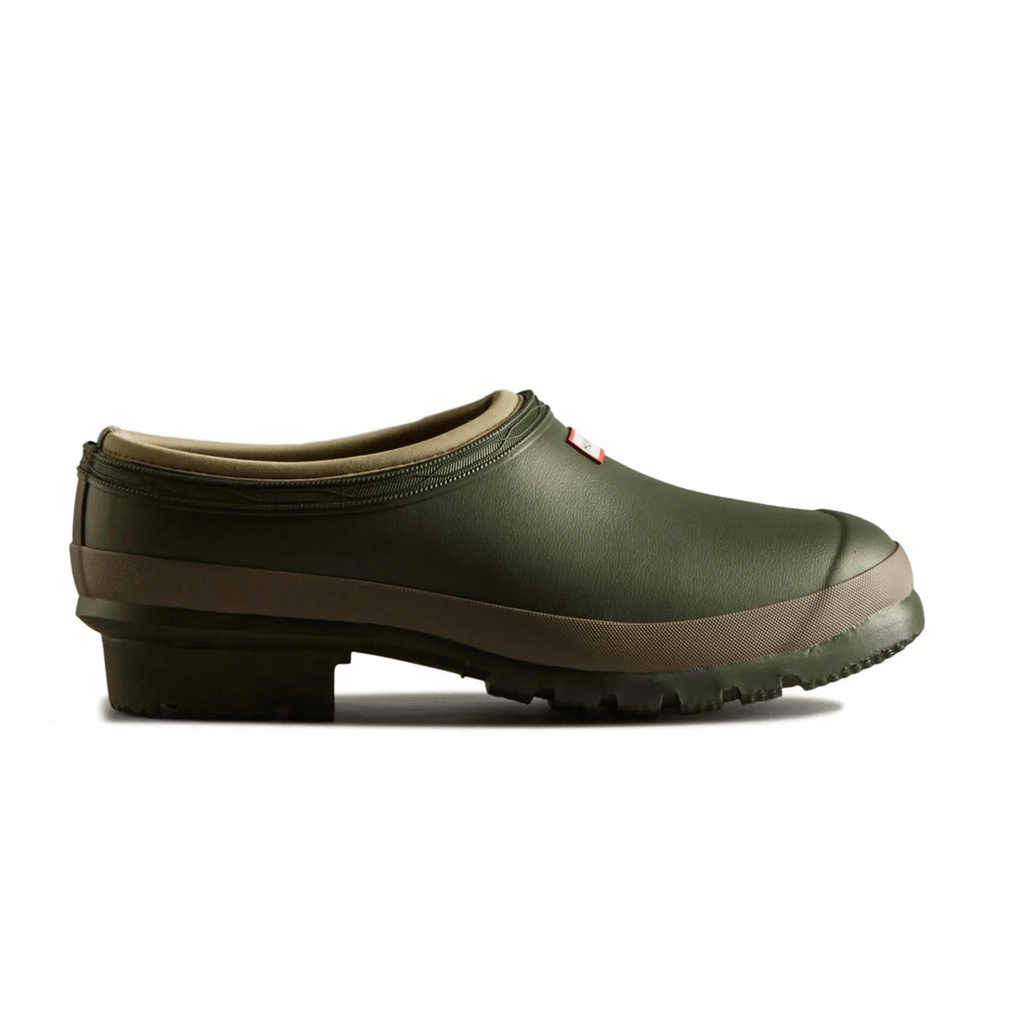 Hunter Men's Neoprene Gardener Clogs Dark Olive/Clay
