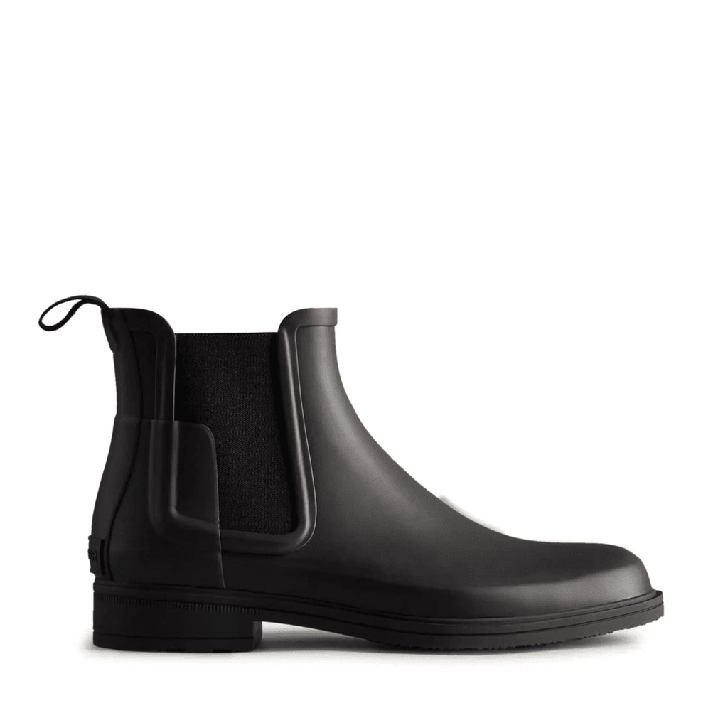 Hunter Refined Slim Fit Chelsea Boots Voor Heren, Zwart