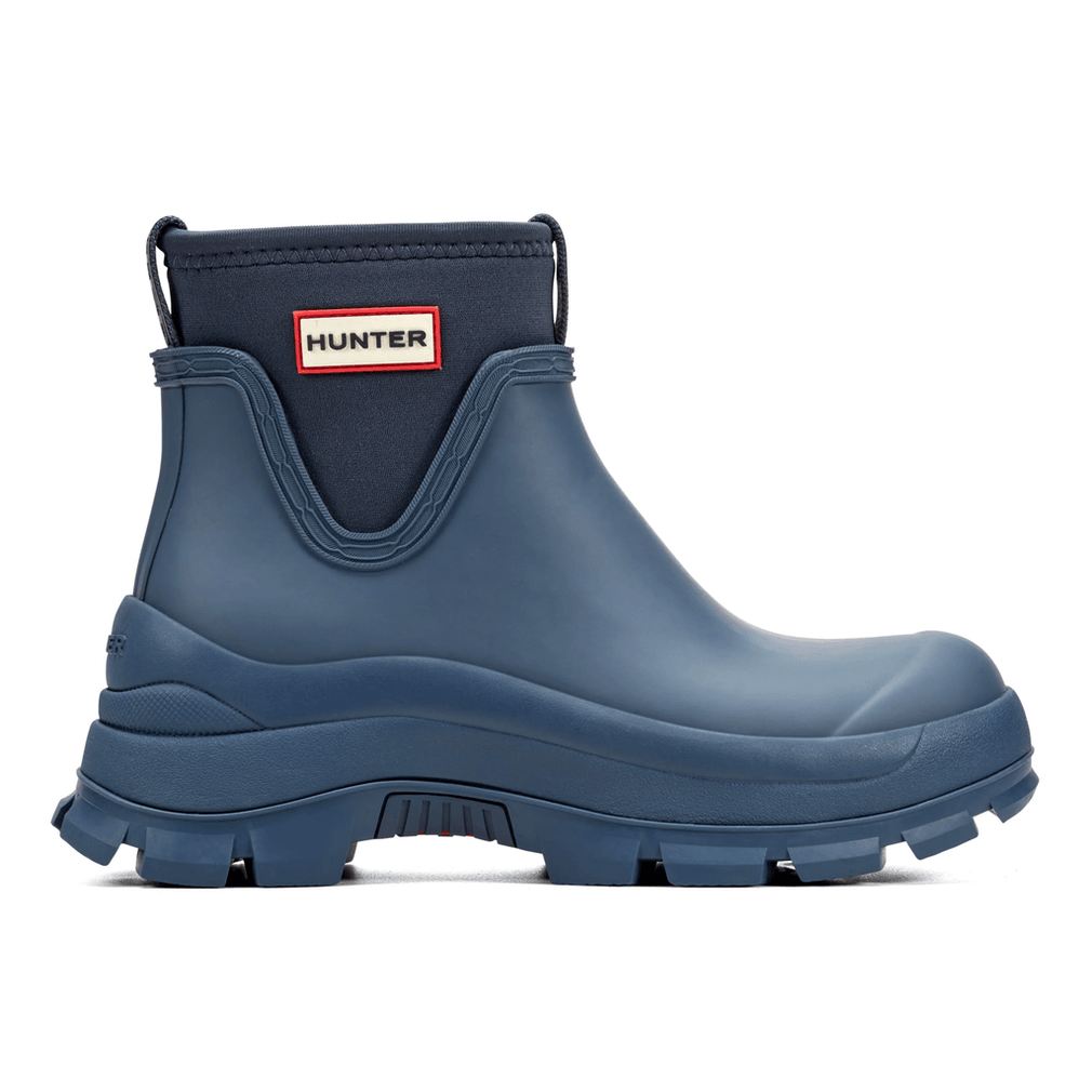 Hunter Dames Eloise Regenlaarzen Met Profielzool, Waterdicht Neopreen, Donkerblauw