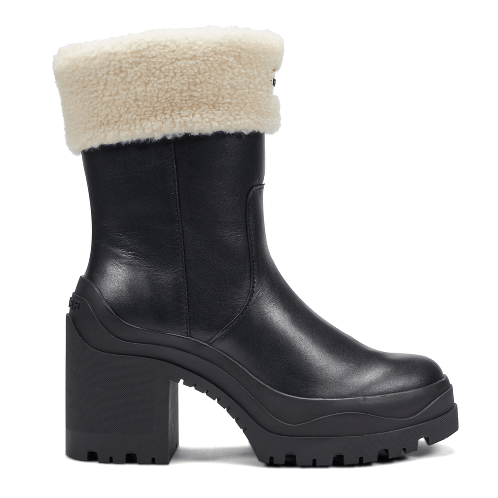 Hunter Marisol Chelsea Boots Met Hak Voor Dames, Waterdicht, Zwart