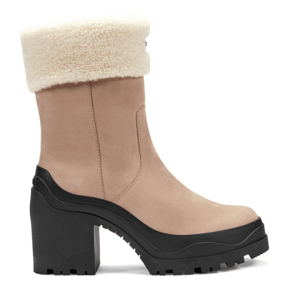 Hunter Marisol Waterdichte Chelsea Boots Met Hak Voor Dames, Medium Natural