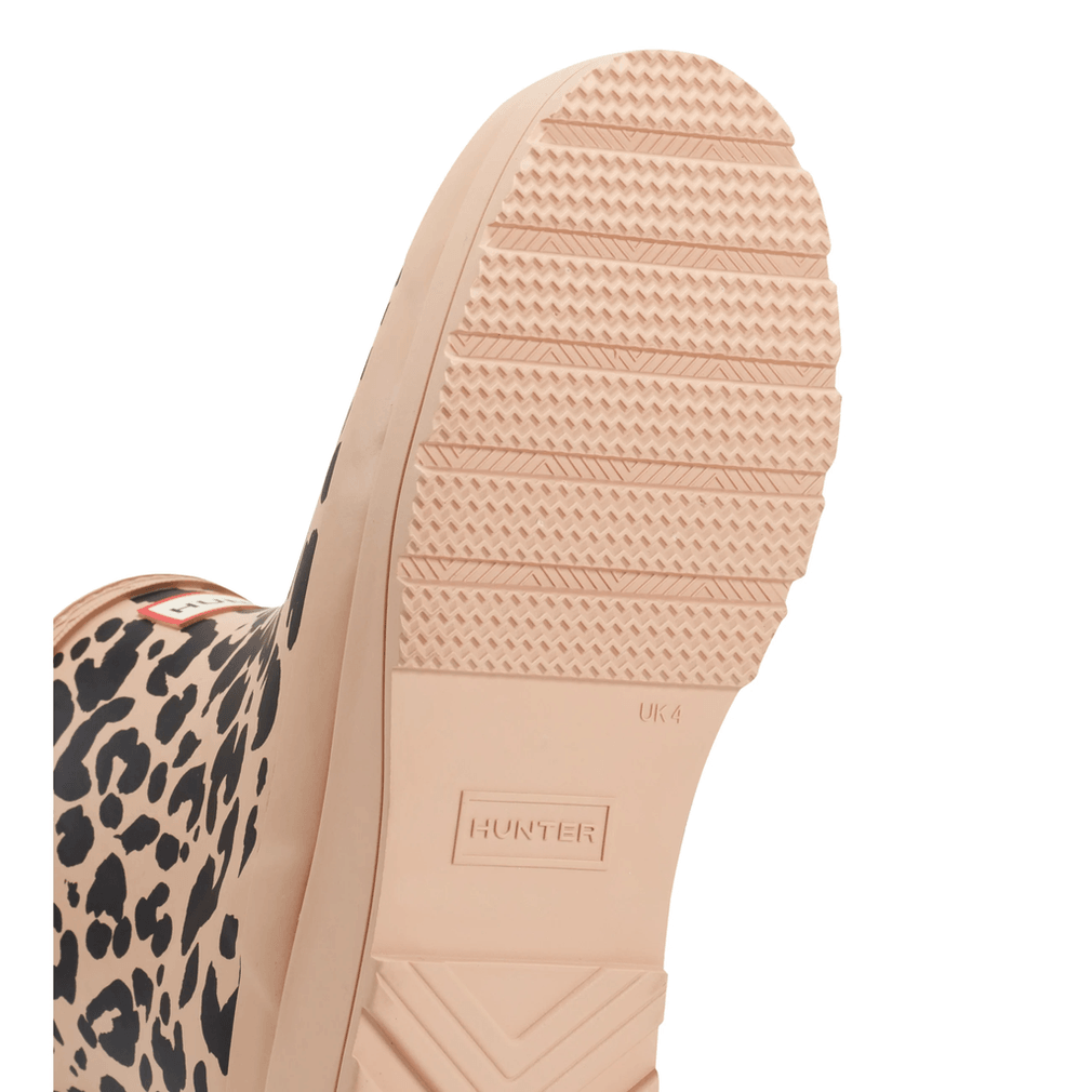 Hunter Dames Play™ Geïsoleerde Veganistische Shearling Korte Regenlaarzen Luipaard