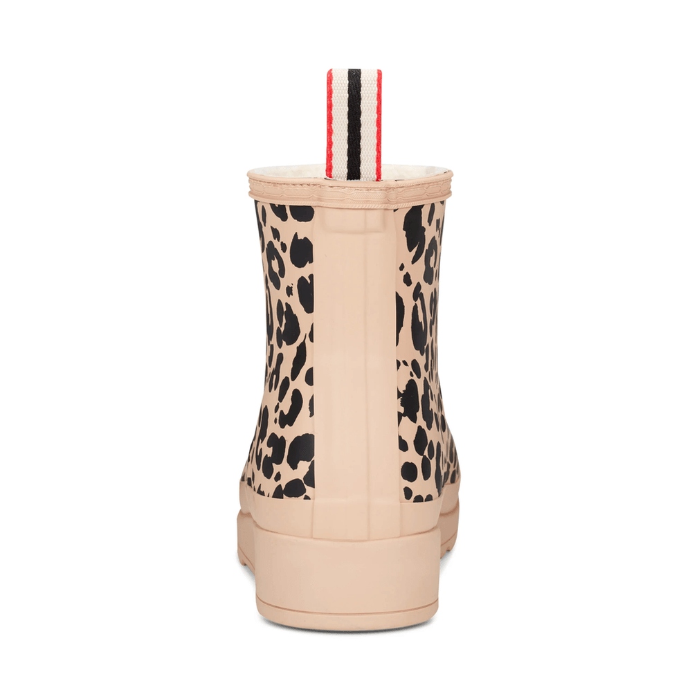 Hunter Dames Play™ Geïsoleerde Veganistische Shearling Korte Regenlaarzen Luipaard