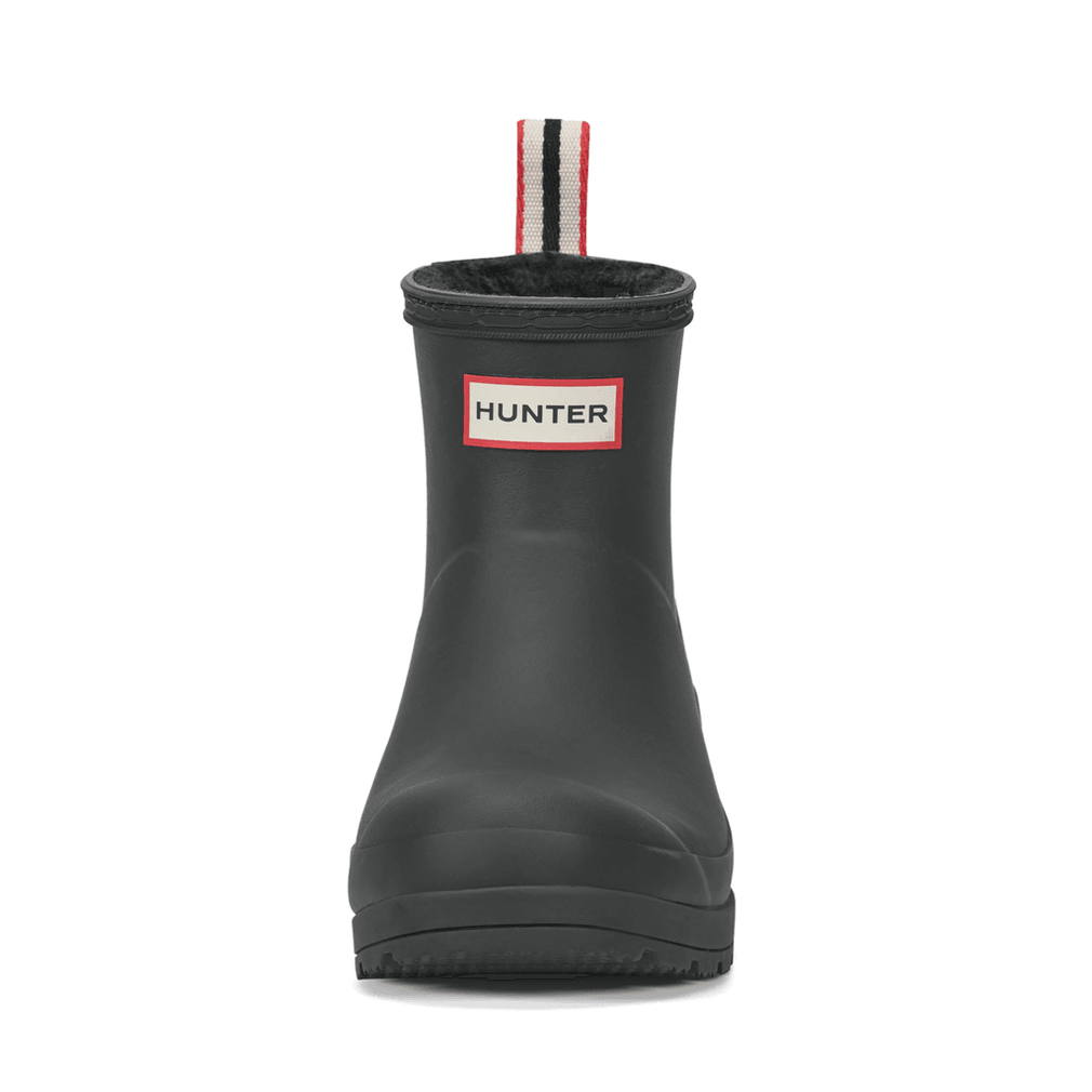 Hunter Women's Play™ Geïsoleerde Vegan Shearling Korte Regenlaarzen Zwart
