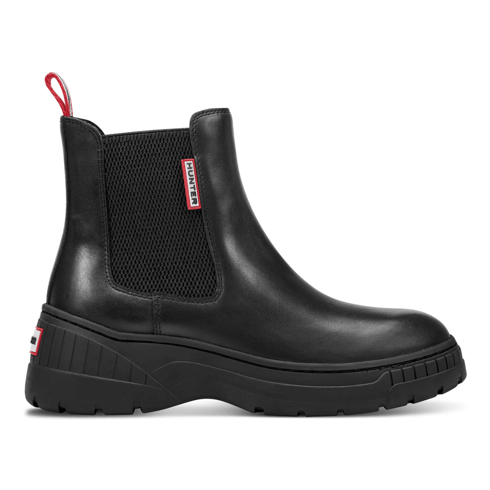 Hunter Neveah Slip-on Waterdichte Dameslaarsjes Zwart