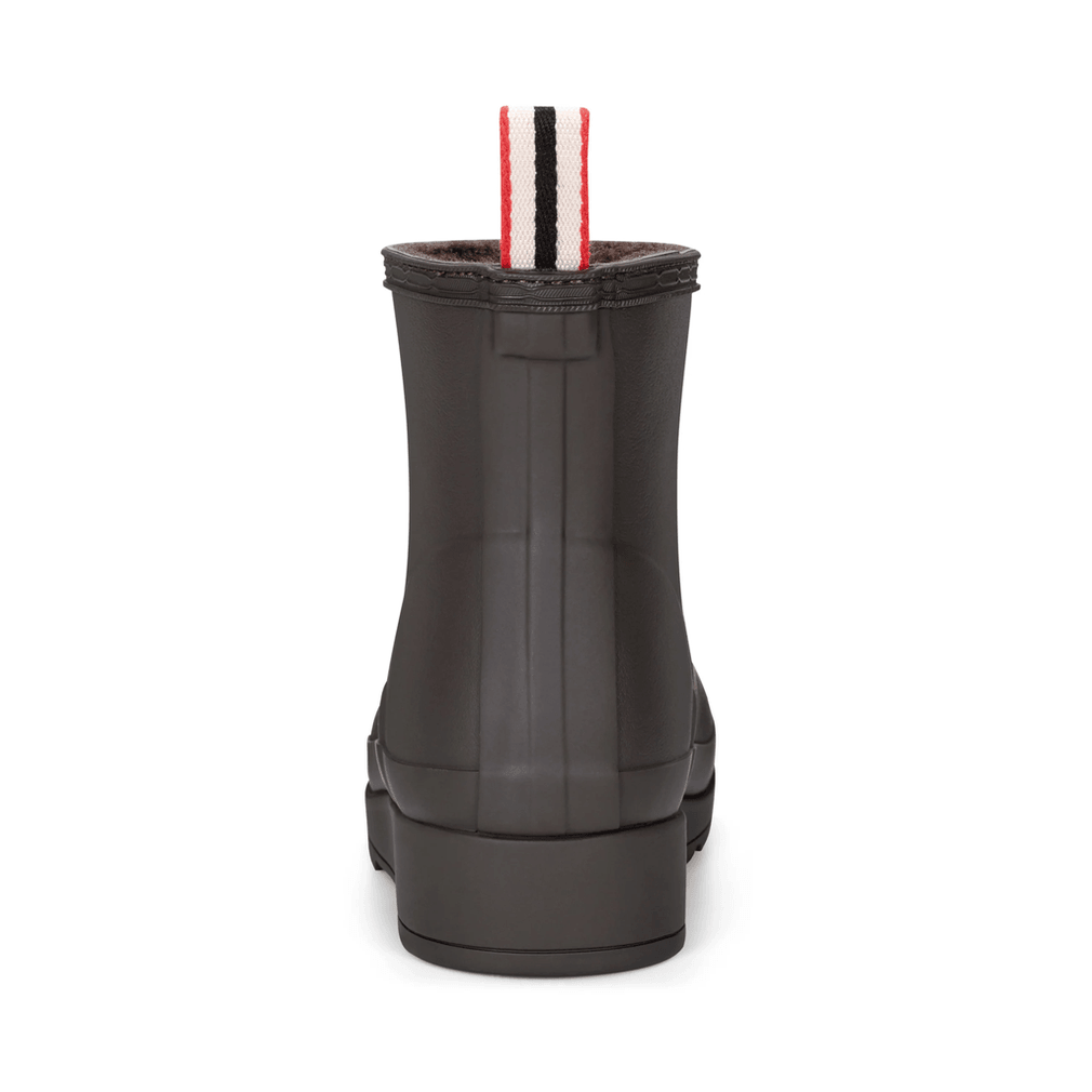 Hunter Dames Play™ Geïsoleerde Vegan Shearling Korte Regenlaarzen Donkerbruin