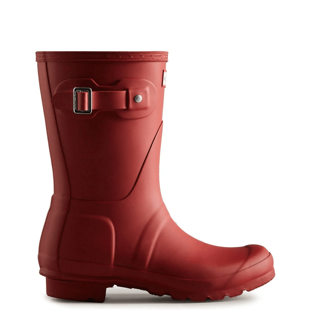 Hunter Original Korte Regenlaarzen Voor Dames, Militair Rood