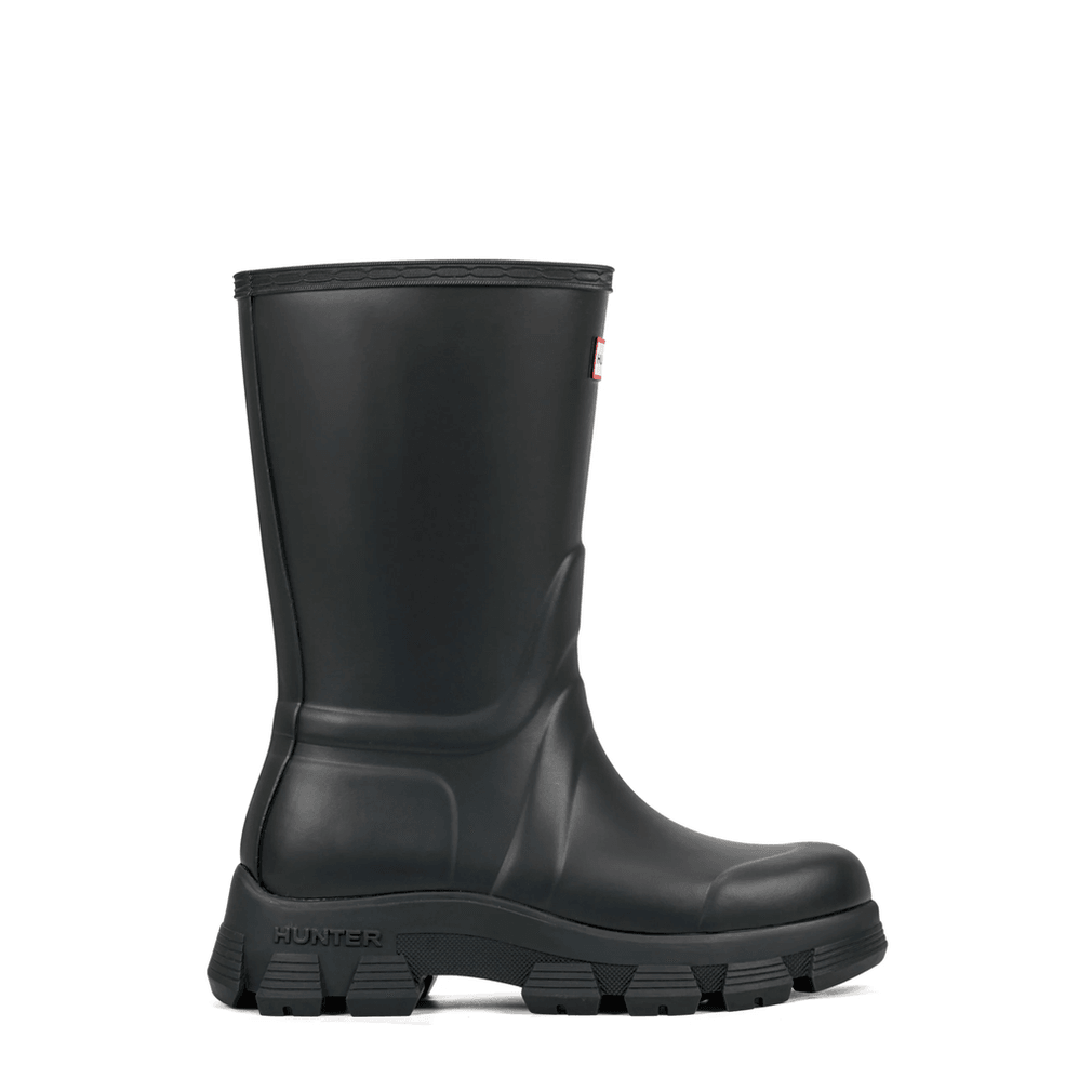 Hunter Micah Regenlaarzen Voor Dames Met Grove Zool, Waterdicht, Zwart