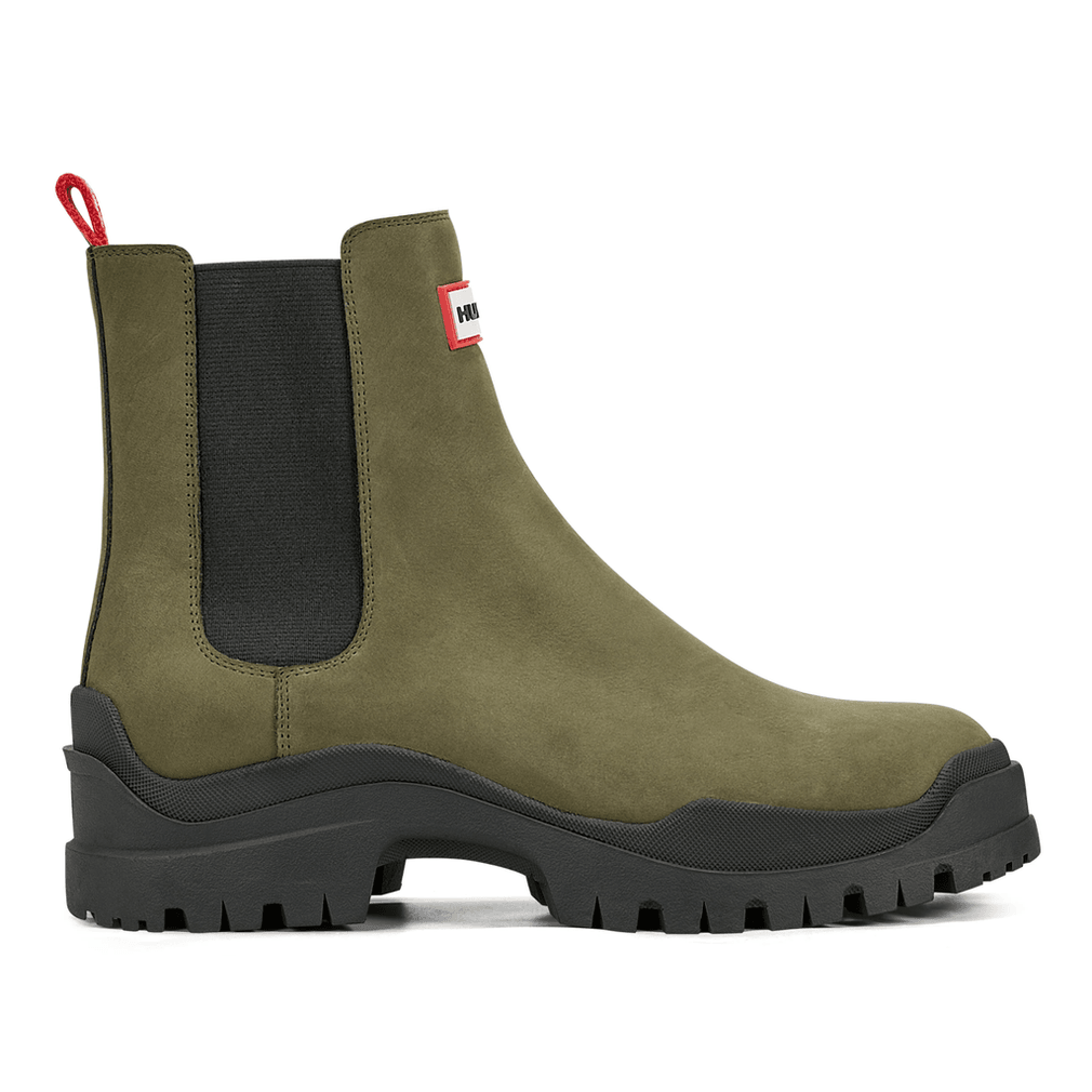 Hunter Winica Waterdichte Chelsea Boots Voor Dames Met Profielzool, Medium Groen