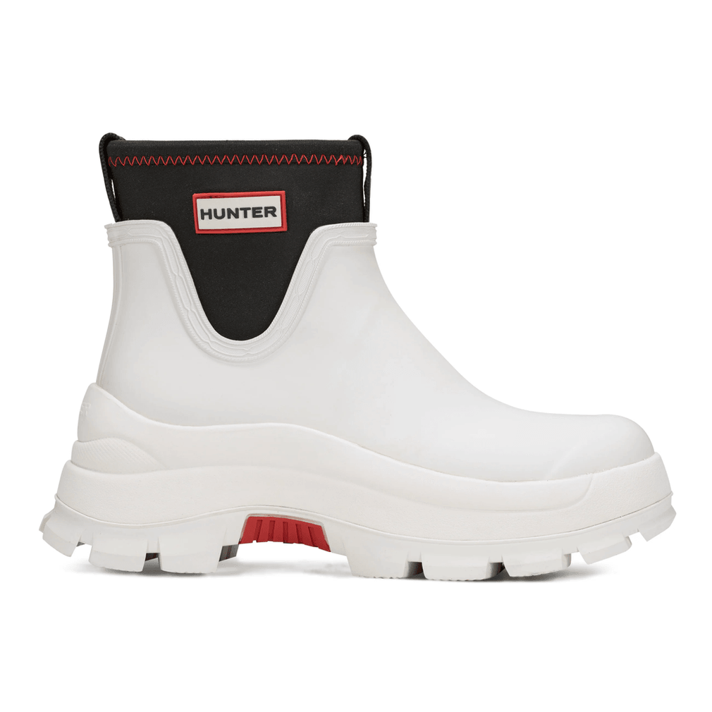 Hunter Eloise Waterdichte Regenlaarsjes Voor Dames Met Grove Zool, Neopreen, Ivoorkleurig