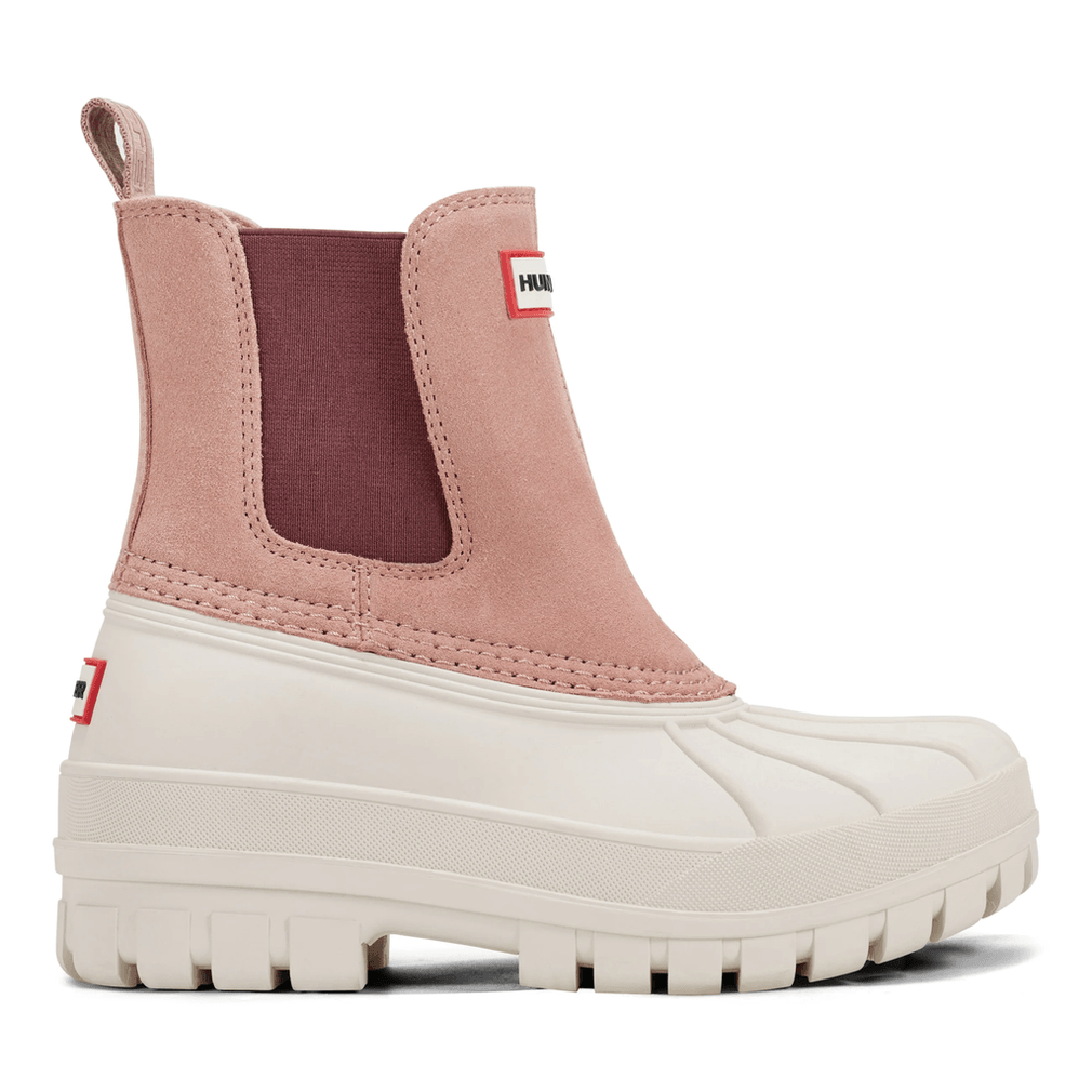 Hunter Sutton Waterdichte Duck Boots Voor Dames, Medium Roze/ivoor