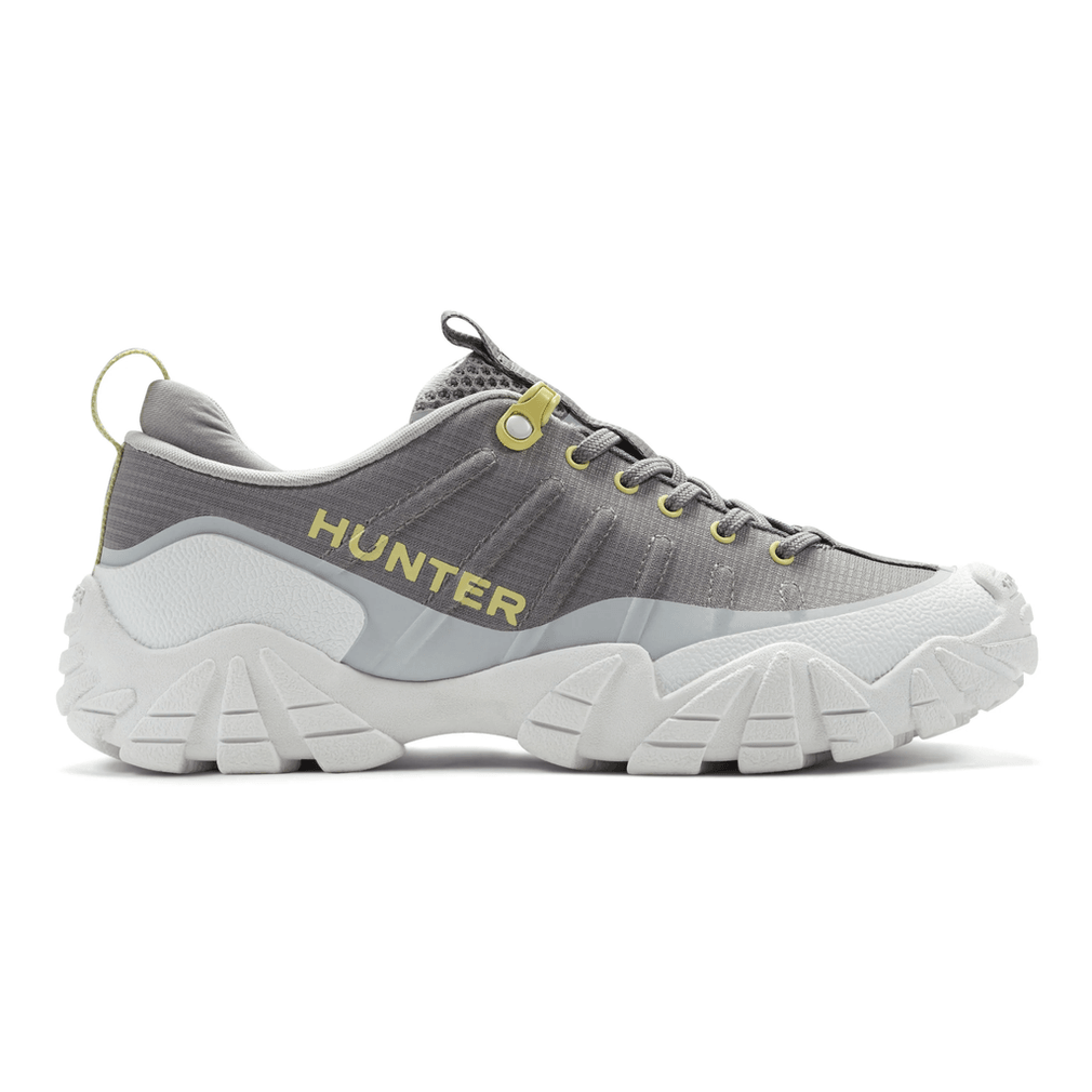 Hunter Sara Casual Veterschoenen Voor Dames, Waterdicht, Medium Grijs