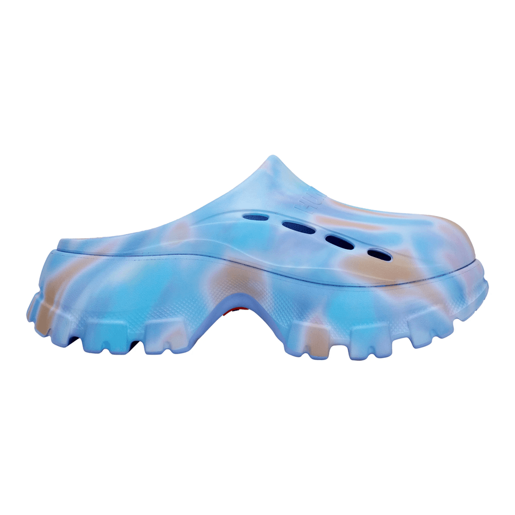 Hunter Dames Bryce Slip-on Casual Klompen Met Gesloten Teen Paars Tie-dye