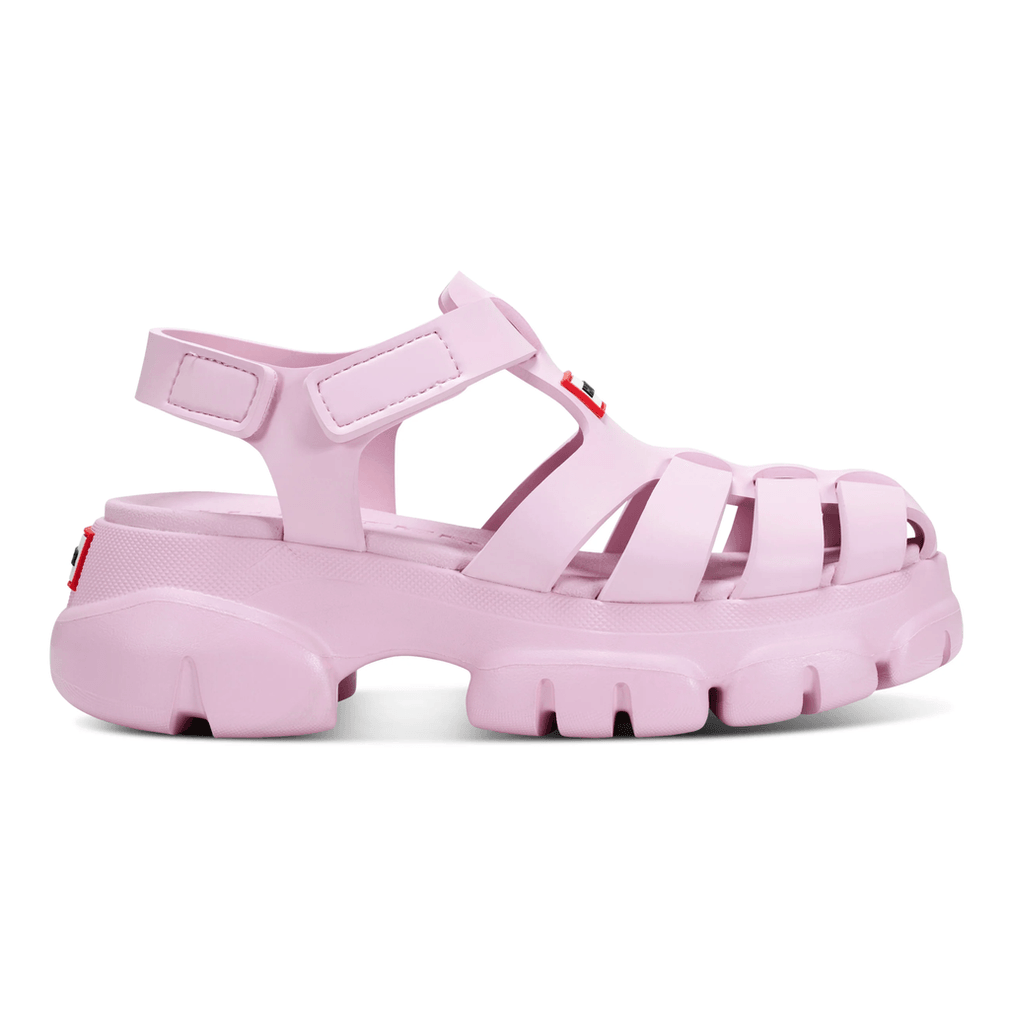 Hunter Belah Sandalen Met Gesloten Teen Voor Dames, Medium Roze