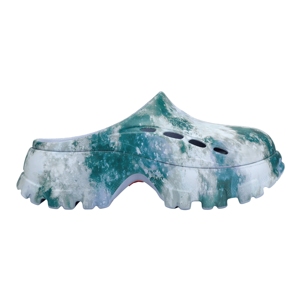 Hunter Dames Bryce Slip-on Casual Klompen Met Gesloten Teen Donkerpaars Tie-dye