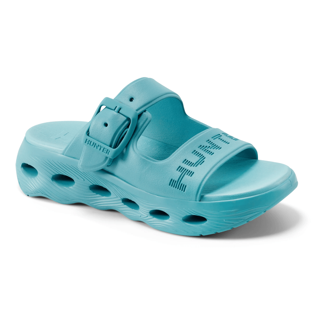 Hunter Greta Slip-on Sandalen Met Open Teen Voor Dames, Turquoise