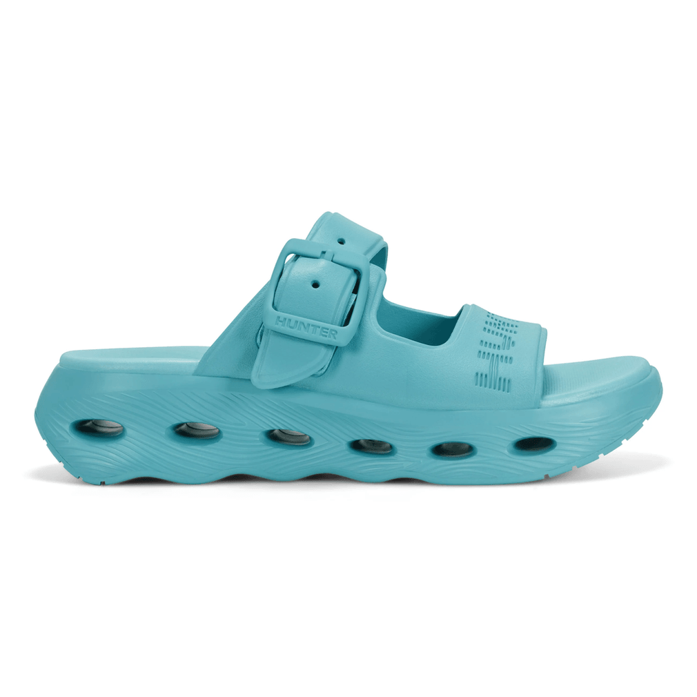 Hunter Greta Slip-on Sandalen Met Open Teen Voor Dames, Turquoise