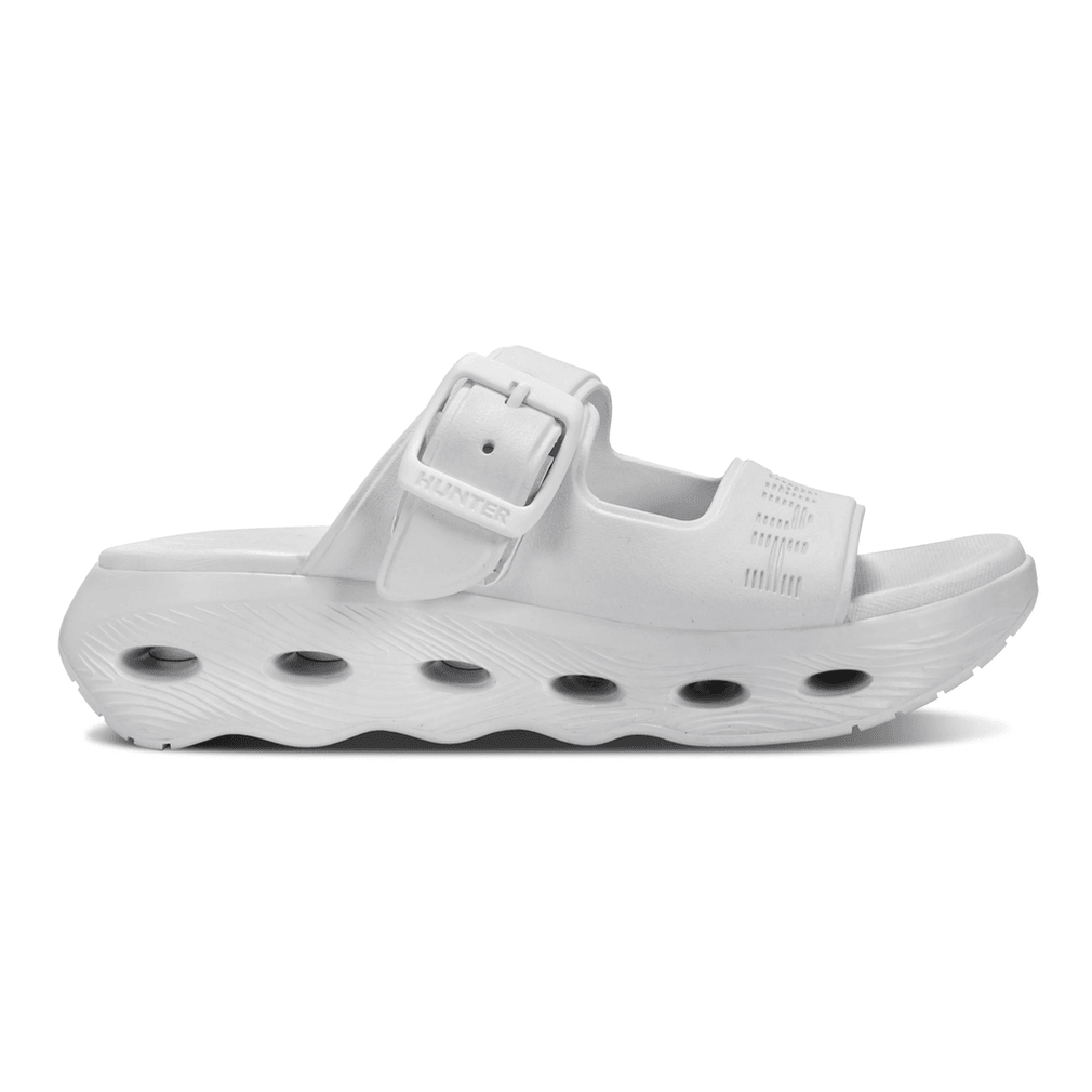 Hunter Greta Instapsandalen Voor Dames, Open Teen, Casual, Wit