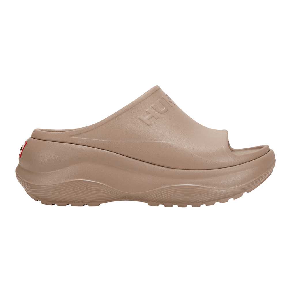 Hunter Haddie Instapsandalen Voor Dames Met Open Teen, Lichtbruin