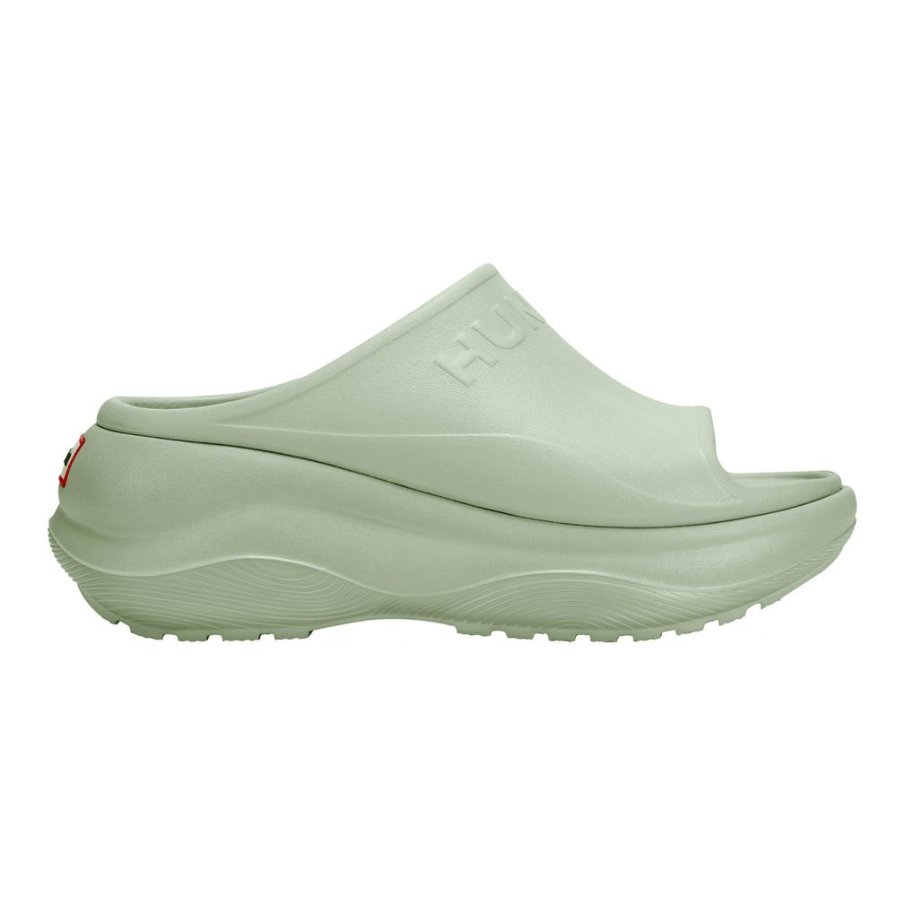 Hunter Haddie Slip-on Sandalen Met Open Teen Voor Dames, Lichtgroen