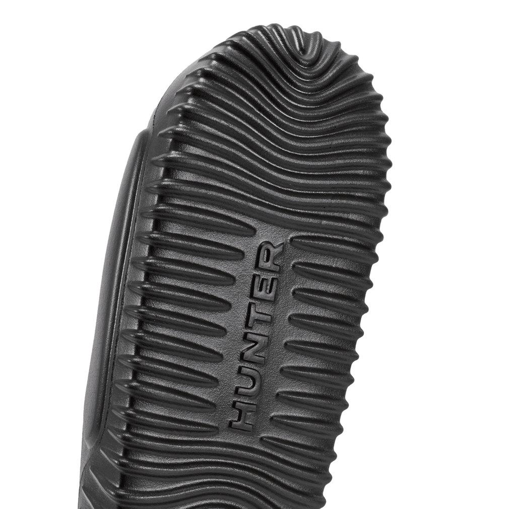 Hunter Faroe Casual Slip-on Platte Sandalen Voor Dames, Zwart